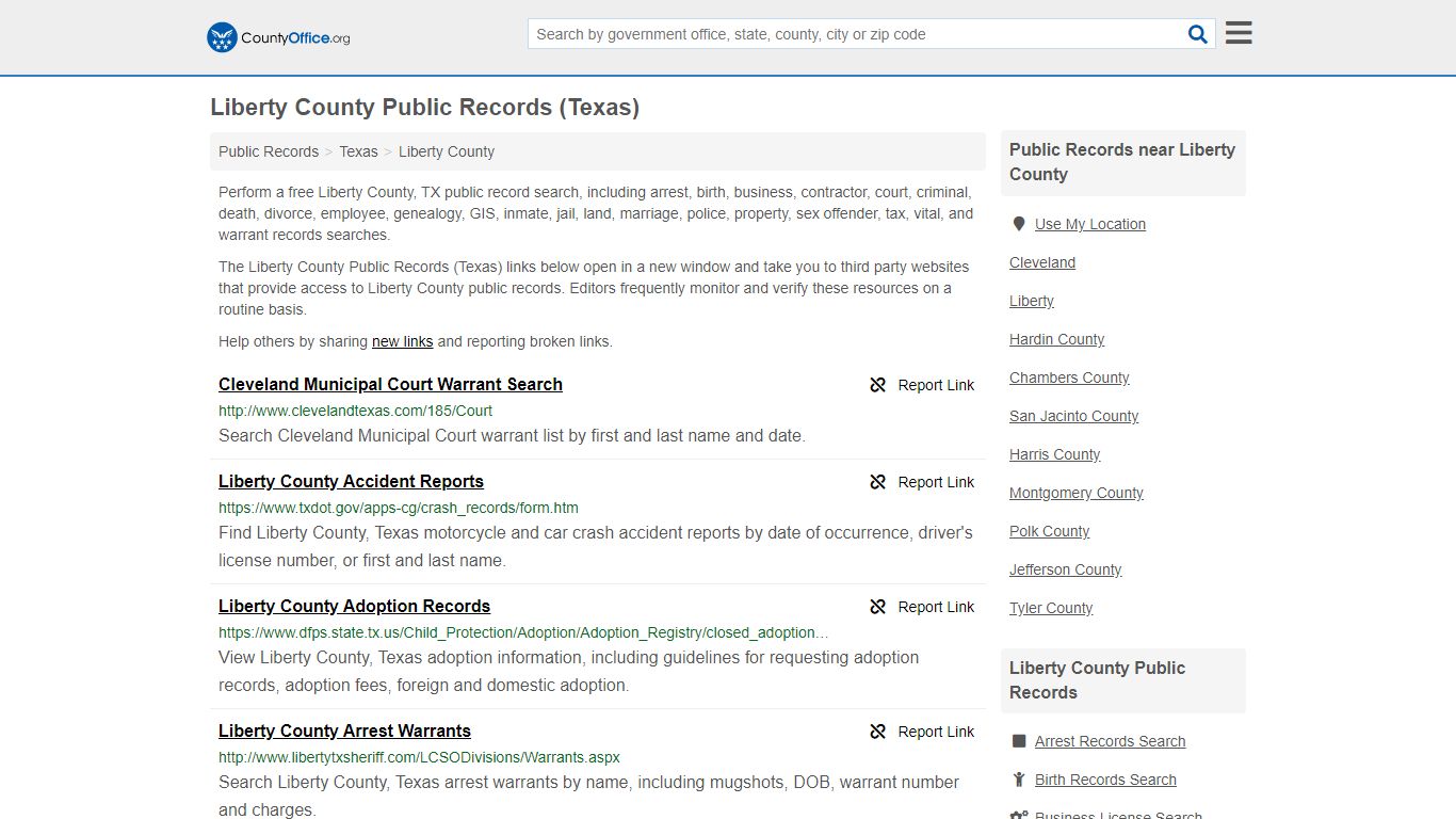 Public Records - Liberty County, TX (Business, Criminal ...